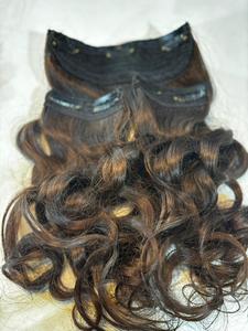 Extensions de cheveux naturels Remy à clipser, lisses, double trame, qualité salon, épaisses, pour tête entière, vente en gros et aspect naturel - Product Image 1