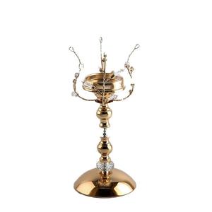 Chandelier nordique haut en fer forgé, porte-bougie fait main, écologique, pour mariages - Product Image 2