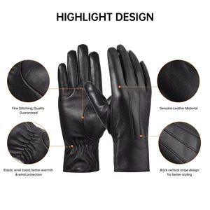 High Quality New Arrival Mens Custom Dressing <b>Gloves</b> Wrist-Length Waterproof Breathable Non-Slip Genuine Leather Winter Outdoor - Product Image 3