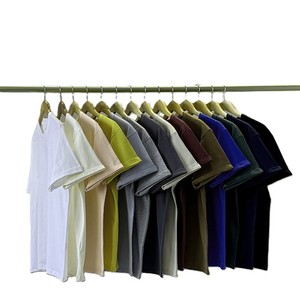 T-shirt unisexe haut de gamme à manches courtes et col rond en coton peigné 230G, personnalisable avec logo brodé, fabrication OEM par l'usine BD en Chine - Product Image 1