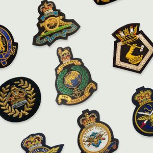Handcrafted Bullion <b>Wire</b> Embroidered Blazer Badge Gold Thread Anchor Crest Patch/Badge - Product Image 4