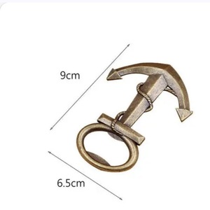 Global's Supplier Antique vintage Anchor Bottle Opener Handheld Cast Iron Bar <b>Accessories</b> <b>Drinkware</b> <b>Accessories</b> - Product Image 2