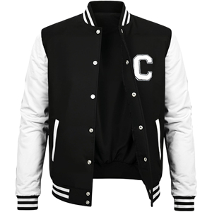 <b>mens</b> letterman <b>jacket</b> with breathable construction for comfort <b>men</b> letterman <b>jacket</b> with classic look - Product Image 5