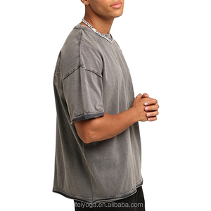Custom Designed Vintage Hip Hop Oversized Breathable Eco-Friendly Short Sleeve <b>T</b>-<b>Shirt</b> for Men 100% Cotton <b>Long</b> <b>Length</b> - Product Image 2