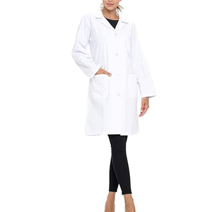 High Quality Unisex Lab <b>Coat</b> Doctors Hospital Custom Cotton Material Custom Logo Colors OEM Service Needle <b>Detection</b> Seamless - Product Image 3