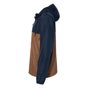 Veste coupe-vent à capuche pour homme, color-block, respirante, en polyester, décontractée, pour le printemps - Product Image 5