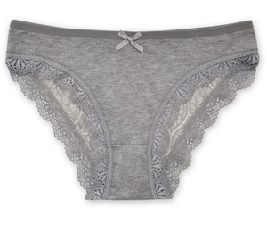 Sexy Women Lace Mid-Rise Thin Panties Stretch Floral Mesh Breathable Seamless Eco-Friendly Nylon Spandex <b>Boyshort</b> Plus Size OEM - Product Image 4