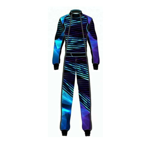 Factory Made Latest Style Unisex Motorsport Go Kart Racing Suit Breathable Waterproof Windproof Printed % Polyester - Product Image 1