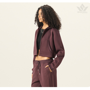 Sudadera con Capucha Unisex, Cierre Completo, Mezcla de Algodón y Poliéster, Corte Regular, Informal, Deportiva, para Otoño, Ropa de Trabajo - Product Image 6