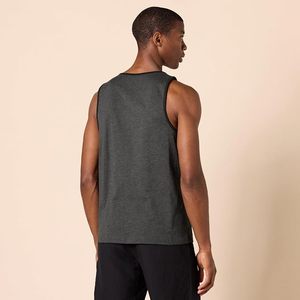 Men's Solid Color Knitted Sleeveless Tank Top O-Neck Breathable Casual Muscle <b>Vest</b> Plus Size - Product Image 5