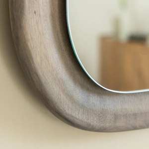 Miroir ovale en bois de manguier Vandana Optima Nova - Product Image 2