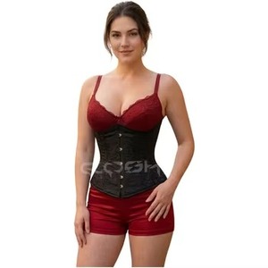 High Compression Underbust 24 Steel Boned Brocade Waist <b>Trainer</b> Corset - Product Image 2