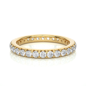 Bague pour femme de haute qualité en or massif 18 carats avec 30 diamants naturels taille brillant, certifiée IGI, clarté VS1, tendance, fabriquée en Inde - Product Image 5