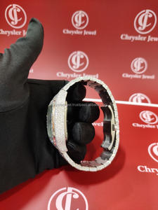 VVS นาฬิกาข้อมือฮิปฮอปสุดเท่สำหรับผู้ชายทำจากสแตนเลสสุดหรูนาฬิกาเพชรโมอิสซานไนท์สีสุดหรู - Product Image 6