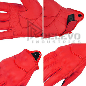 PU Leather <b>Touch</b> <b>Screen</b> Protection Waterproof Full Finger Windproof Breathable Unisex Adult Motorbike Riding <b>Gloves</b> for All - Product Image 5