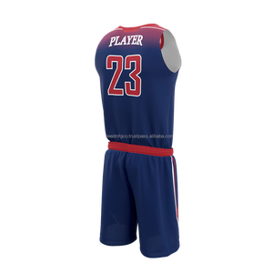 Vêtements de basket-ball à sublimation personnalisée Maillot de basket-ball à séchage rapide de grande taille Uniforme de basket-ball uni 2025 - Product Image 3