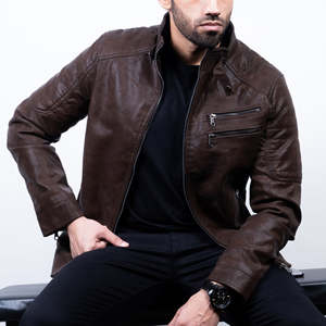 Vestes en cuir pour homme, design optimal, prix de gros, matière douce, veste en cuir décontractée très demandée pour homme - Product Image 5