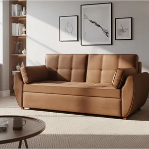 Sofá seccional esquinero compacto de alta calidad, tapizado, moderno, para sala de estar, juego de sofás para espacios pequeños, 4 plazas, de tela. - Product Image 1