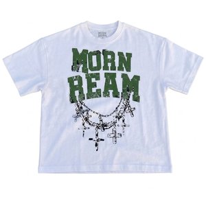 Nouveautés : Ensembles chemises blanches et shorts verts pour hommes, imprimés avec logo personnalisé, effet délavé, pour streetwear, été, vêtements d'extérieur. - Product Image 2