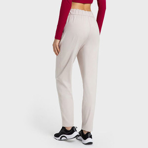 Pantalon évasé Wearpex automne, sensation de douceur, séchage rapide, décontracté, pour yoga, en molleton 100 % coton pour femme, avec cordon de serrage - Product Image 3