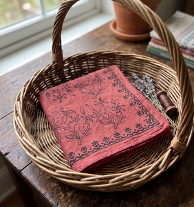 Wholesale Hand Block Print Bandana <b>Head</b> Scarf Floral Hair and neck <b>Wrap</b> Printed Using Traditional Wooden Blocks And natural Dye - Product Image 3