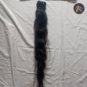 Extensiones de cabello indio virgen negro Natural de primera calidad Material de alta calidad para belleza y trenzado para peinar el cabello - Product Image 2