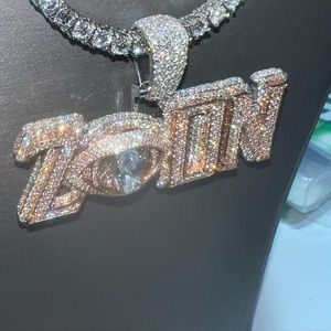Designer Hip Hop Pendant with Chain | 925 Sterling Silver | Fine Jewelry Supplier - Product Image 2