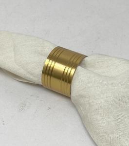 Anillo de Servilleta de Aluminio Metálico, Diseño Floral, Duradero, Hebilla de Fruta Roja, Decoraciones para Fiestas, Bodas y Año Nuevo - Product Image 2