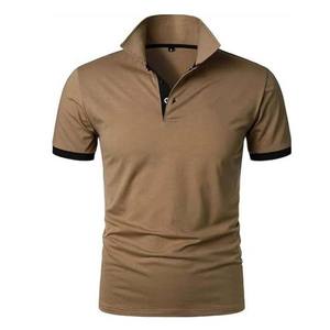 2026 Most Demanded Men's Body Fitted Custom <b>Polo</b> Shirt Lightweight Fabric <b>Rib</b> <b>Neck</b> collar men's Knitted <b>Polo</b> Shirt with Low MOQ - Product Image 2