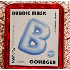 Farmstay 1 Confezione (20 Pezzi) Maschera Detergente Viso al Collagene Effetto Bolle - Detergente Schiumogeno Sconto Speciale che Assorbe i Residui e Esfolia, Idrata - Product Image 1