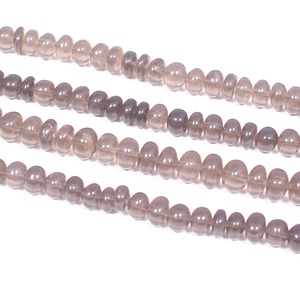 Perles de quartz fumé brun, perles de pierres précieuses rondes lisses naturelles de qualité AAA, perles de quartz fumé, fabrication de bijoux - Product Image 2