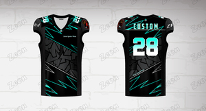 Maillot de football américain personnalisé vert pour équipe, idéal pour l'entraînement et les matchs – Vente en gros - Product Image 3
