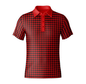 Polo de golf personnalisé pour homme, manches courtes, performance, motif intégral, tissu respirant, pour le parcours de golf, vêtements de sport - Product Image 4