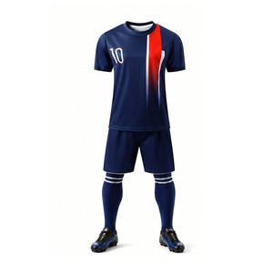 Black Geometric Sublimated Soccer Jersey Set Short Sleeve Moisture Wicking <b>Athletic</b> Uniform Football Kit Men's Adult All Seasons - Product Image 3