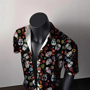 Custom Printed Hawaiian <b>Shirt</b> for Men Tropical Beach <b>Shirt</b> Short Sleeve <b>Button</b> Up Casual Summer Wear OEM ODM Wholesale - Product Image 6