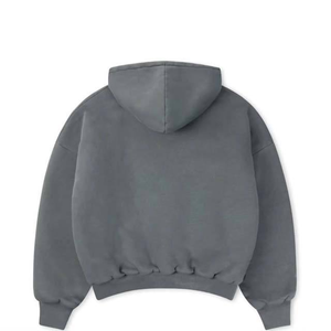 Sudadera con Capucha Lavada al Ácido Hecha a Medida, Sudadera de Algodón con Logotipo Personalizado, Fabricante OEM, Proveedor Mayorista de Fábrica para Exportación - Product Image 2