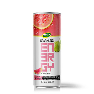 Bebida Energética Sparkling Energy con Sabor a Guayaba, Electrolitos, 250 ml, en Lata, Bolsas de Bebida Lista para Beber, Paquete de 24, Marca Privada OEM - Product Image 1
