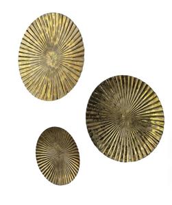 Arte de Pared Metálico Moderno Chapado en Oro, Decoración Circular Hecha a Mano, Decoración Glamurosa para Sala de Estar o Dormitorio - Product Image 2