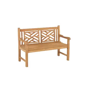 热销户外木制长凳休闲椅花园商用家具印尼制造直销源
