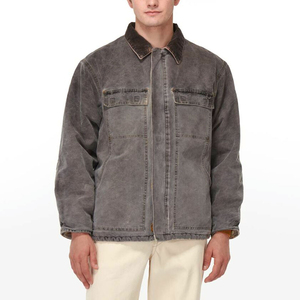 Contrast Pockets <b>Canvas</b> <b>Jacket</b> Custom Manufacture High Quality 100% Cotton <b>Canvas</b> <b>Jacket</b> Pockets Mens Work <b>Jackets</b> - Product Image 1