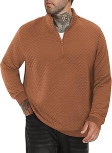 Sweat-shirt matelassé d'hiver 100 % coton pour homme 2026 – Décontracté, élégant, brodé, imprimé numériquement, coupe oversize - Product Image 3