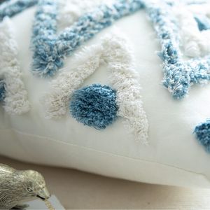 Juego de 2 Fundas de Cojín Cuadradas de Algodón Estilo Boho, Fundas Decorativas para Cojines de Sofá o Cama con Borlas Tejidas - Product Image 3