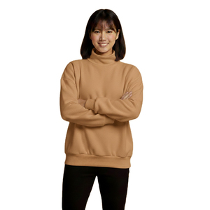 เสื้อสเวตเชิ้ตคอกลมทรงโอเวอร์ไซส์สำหรับผู้ชาย สีพื้น ผ้าถัก คอตตอน สวมใส่สบายๆ สำหรับฤดูใบไม้ร่วง ปี 2027 - Product Image 2