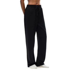 Pantalon de jogging en molleton épais OEM pour hommes et femmes, taille élastique, devant plissé, cordon de serrage, coupe droite, ample, décontracté, style streetwear - Product Image 4