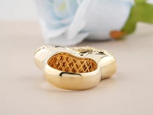 Anillo de Lujo para Hombre Chapado en Oro con Diamantes Cultivados en Laboratorio, Corte Brillante Redondo, Joyería Hip Hop para Fiesta y Regalo - Product Image 2