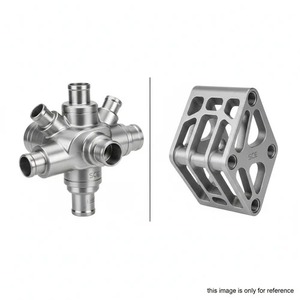 Conjunto de Herrajes para Carcasa de Enfriamiento Acanalada con Soporte Estructural y Cuerpo de Válvula Multivía con Bridas de Acero Inoxidable Fundido de Precisión - Product Image 3