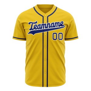 Camiseta deportiva de béisbol para hombre al por mayor OEM, uniforme de equipo de malla de poliéster disponible con impresión de logotipo personalizado, colores y tallas - Product Image 3