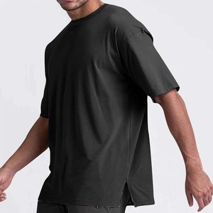 Camiseta de algodón de color liso, informal, de manga corta y cuello redondo para hombre, de corte regular. - Product Image 5