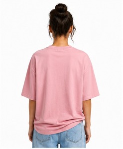 Classic Women Oversized T Shirt Soft Cotton <b>Blend</b> Short Sleeve Round Neck Relaxed Fit For Casual Daily Wear - Product Image 2