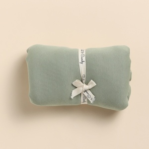 Couverture en bambou biologique de qualité supérieure Couverture pour bébé sauge Literie pour enfants - Product Image 1